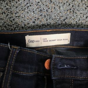 High rise skinny jeans